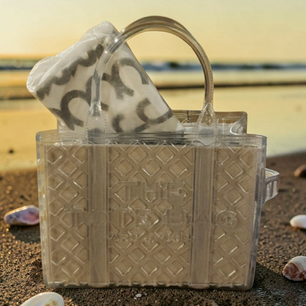 Nwt! Marc Jacobs Authentic The Jelly Tote - Clear Transparent Tote / Crossbody